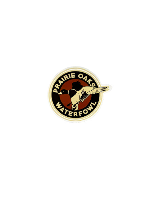Prairie Oaks Logo Decal Brown