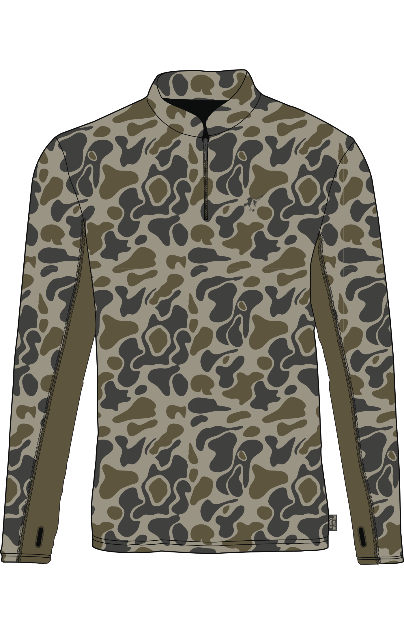 Field Fleece 1/4 Zip: Traditions Camo Olive