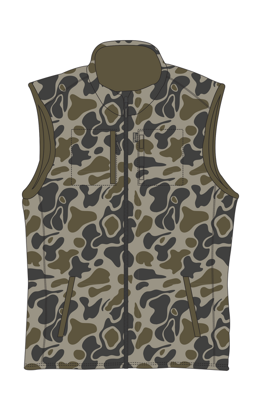 Bluff Vest: Traditions Camo Olive