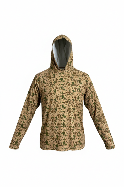 Bottoms Hoody: Brown Duck Camo