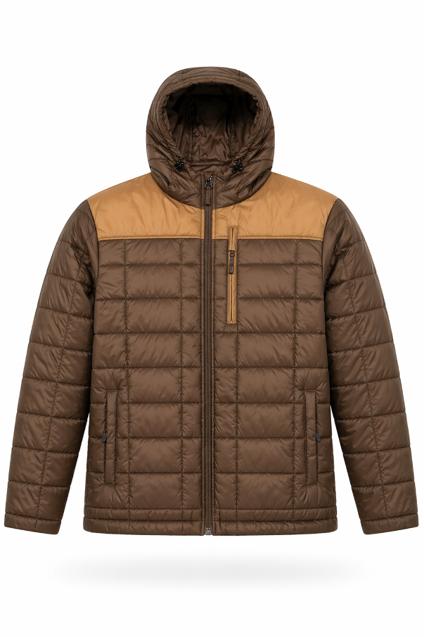 Hole Runner Jacket: Brown/Camel
