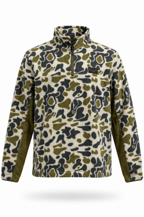 Field Fleece 1/4 Zip: Traditions Camo Olive