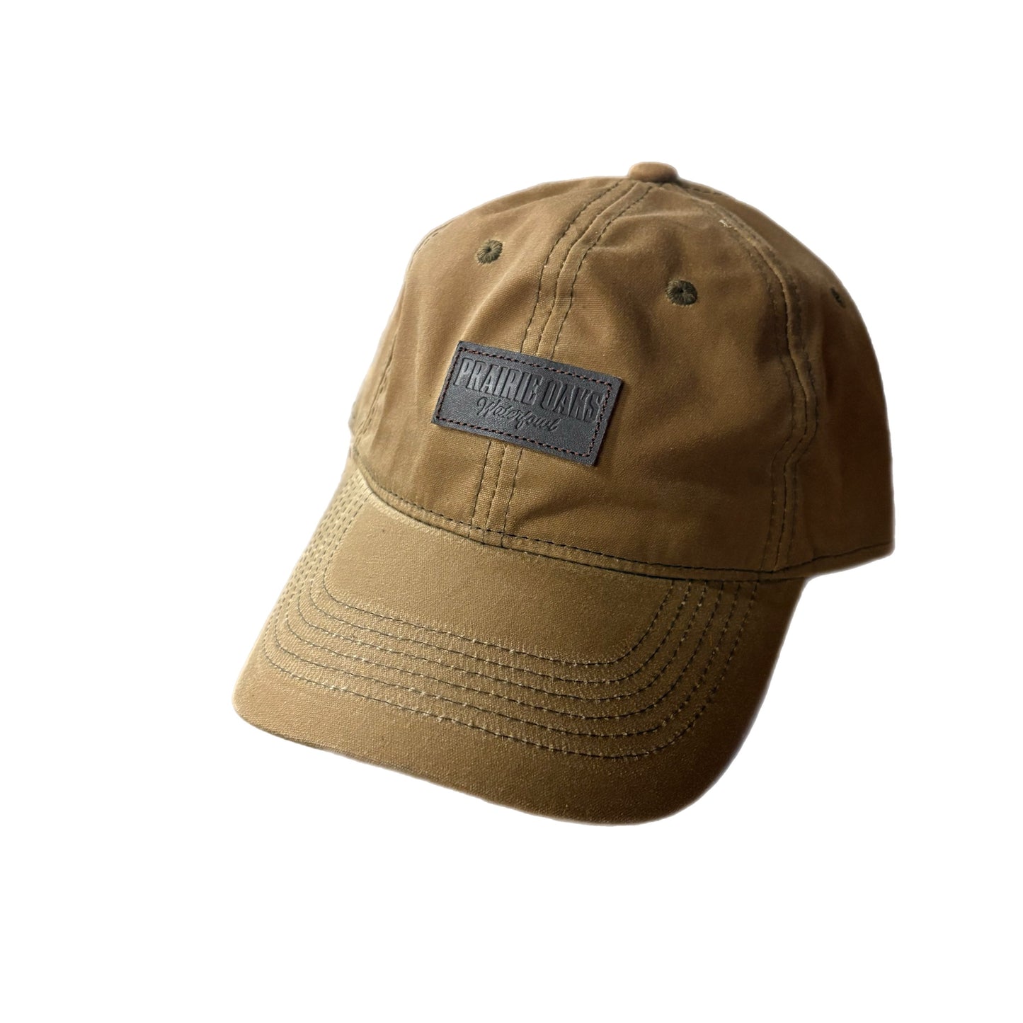 Waxed Leather Patch 6 Panel Hat