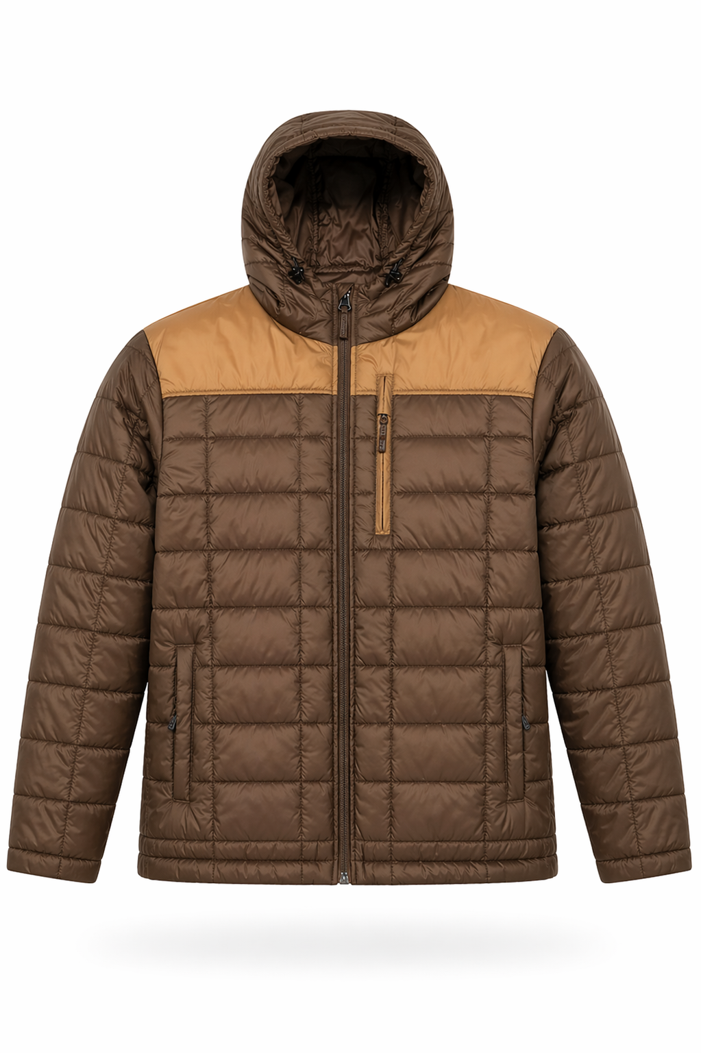 Hole Runner Jacket: Brown/Camel